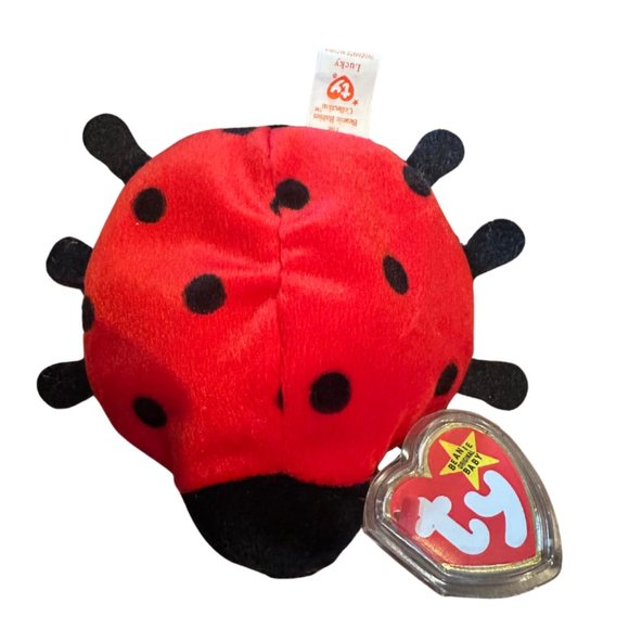 Ty Beanie Babies Lucky The Ladybug - NWT - Picture 1 of 9